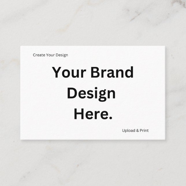 Create Your Own Design and Print Flat Loyalty Card (Front)