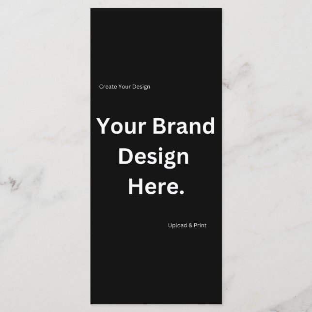 Create Your Own Design and Print Flat Menu (Front)