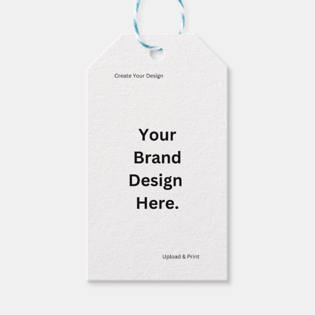 Create Your Own Design and Print Gift Tags (Front)