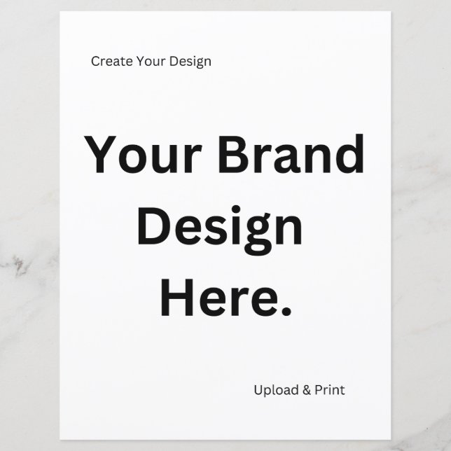 Create Your Own Design and Print Paper Sheet (Front)