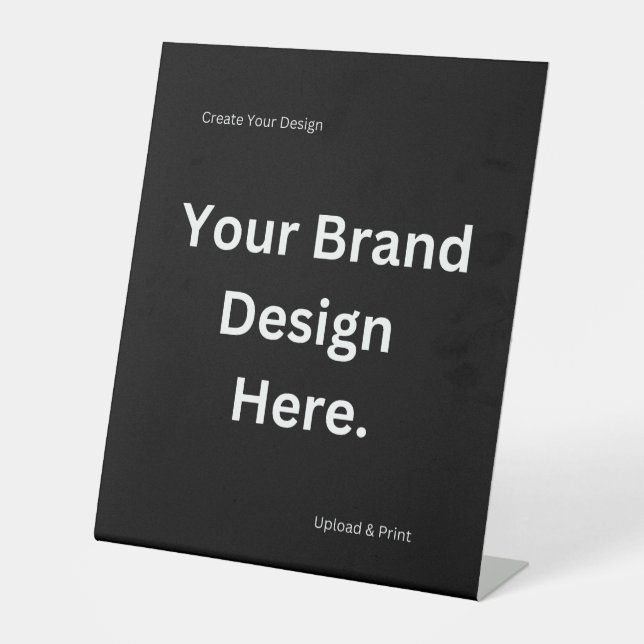 Create Your Own Design and Print Pedestal Sign (Front)