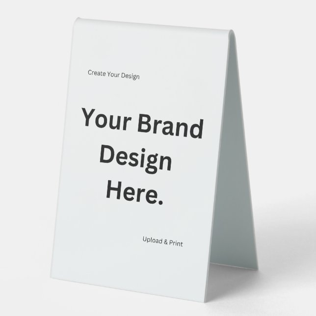 Create Your Own Design and Print Table Tent (Front)