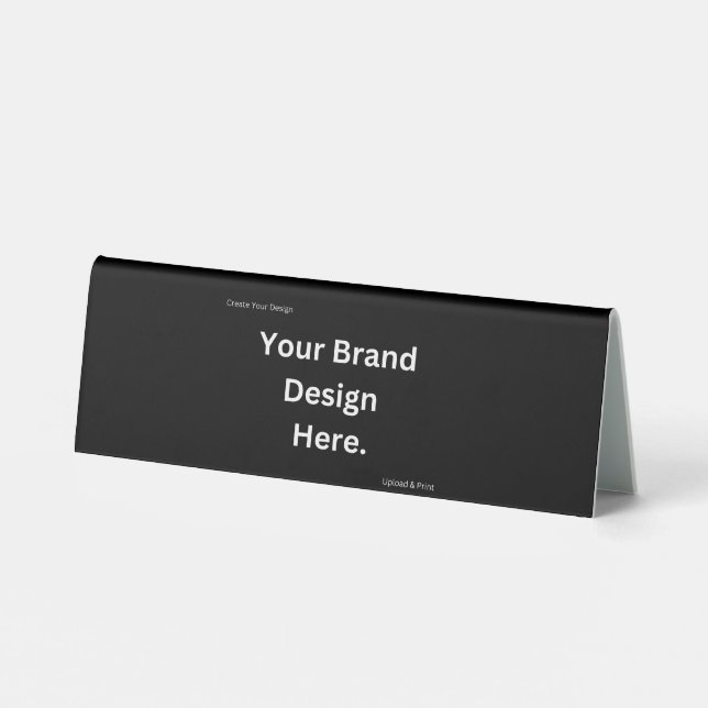 Create Your Own Design and Print Table Tent Sign (Back)