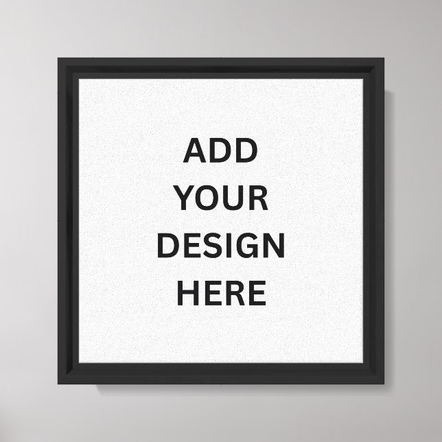 Create Your Own Design Canvas Print Frame (Front)