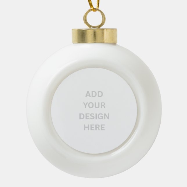 create your own design ceramic bell ornament (Front)