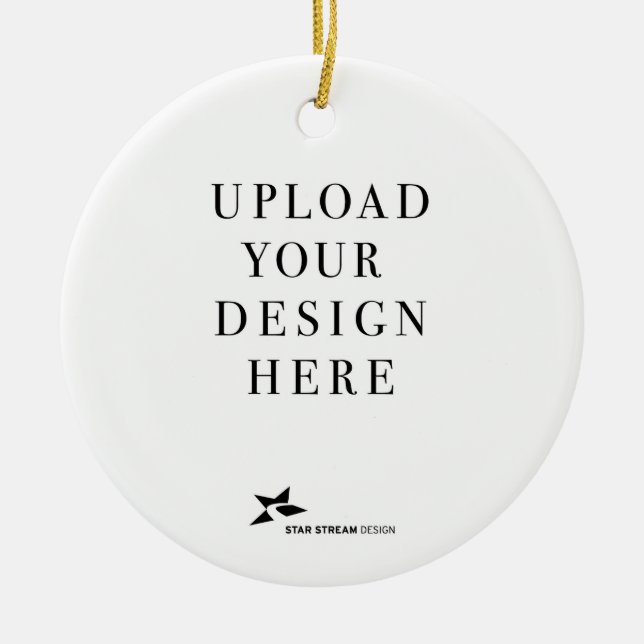Create Your Own Design Ceramic Ornament (Front)