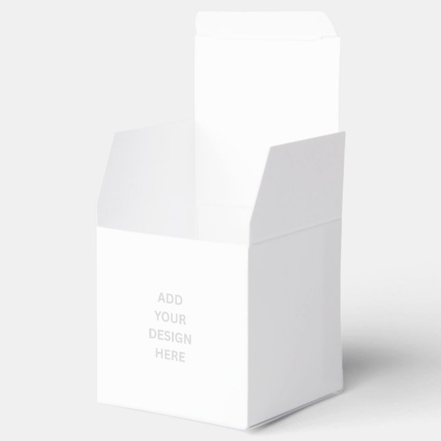 Create Your Own Design Classic 2x2x2 Paper Favor Boxes (Opened)