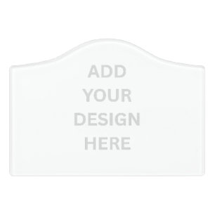 Create Your Own Design Crest-Shaped Room Sign