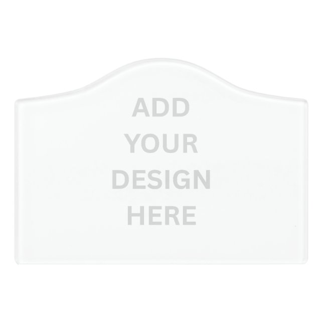 Create Your Own Design Crest-Shaped Room Sign (Small Crest Front)