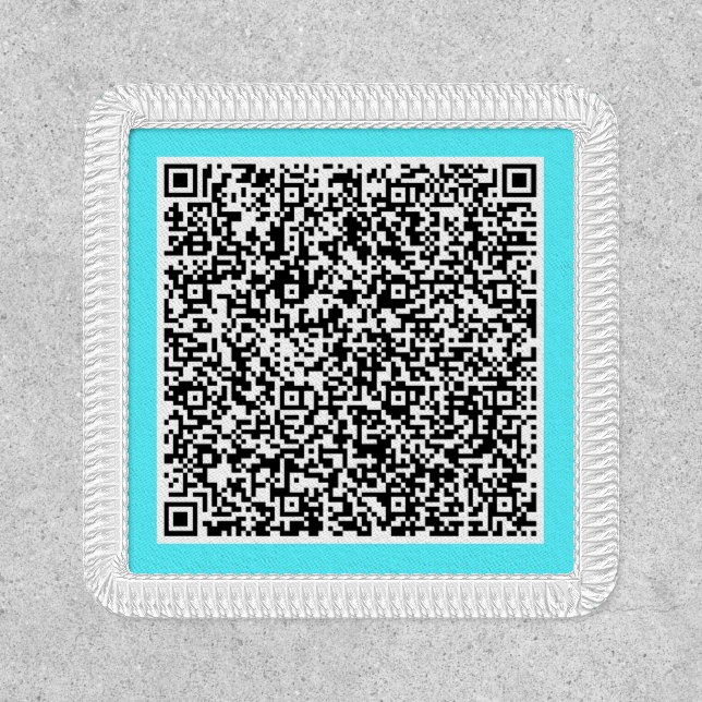 Create Your Own Design Funny QR Code Patch Example (Front)