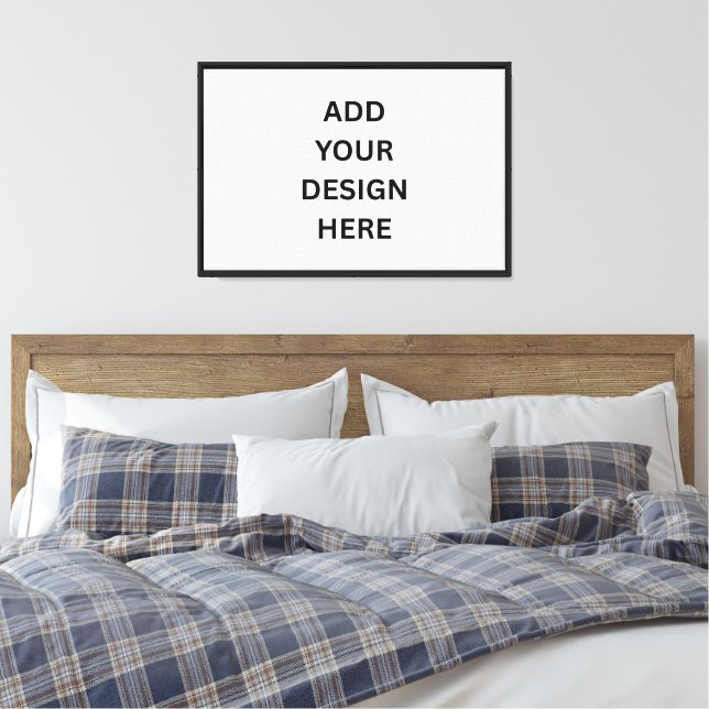Create Your Own Design Large Canvas Print (Insitu(Bedroom))