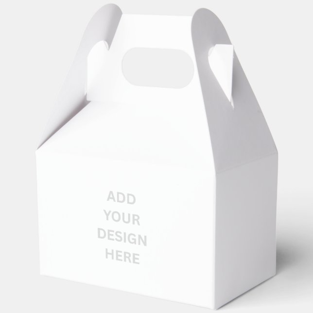 Create Your Own Design Large Gable Favor Box (Front)