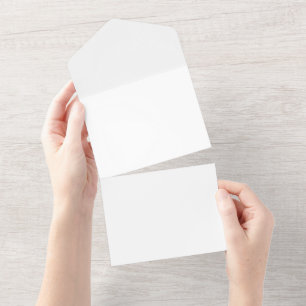Create Your Own Design Matte All In One Invitation