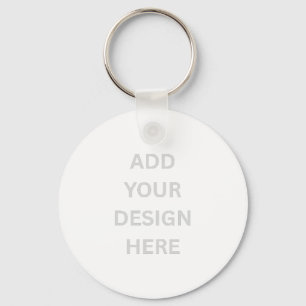 Create Your Own Design Metal Circle 2" Keychain