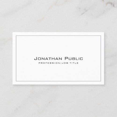 Create Your Own Design Modern Elegant Plain Business Card
