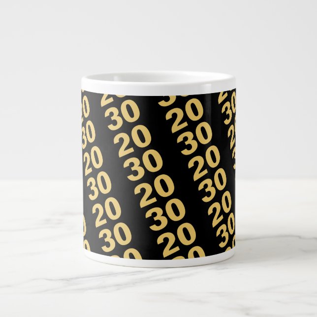 Create Your Own Design Modern New Year Party Giant Coffee Mug (Front)