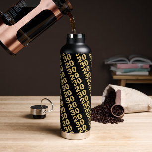 Create Your Own Design Modern New Year Party Water Bottle
