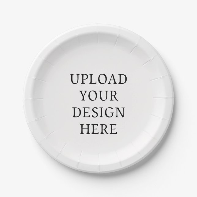 Create Your Own Design  Paper Plates (Front)