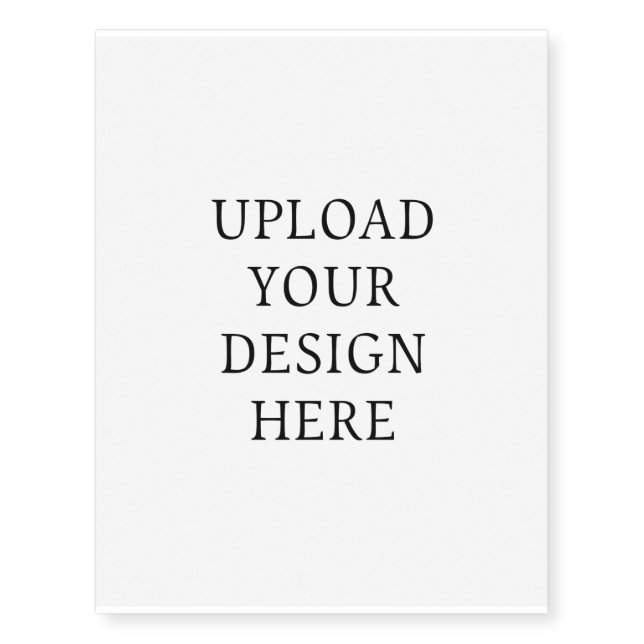 Create your own Design personalized  Temporary Tattoos (Front)