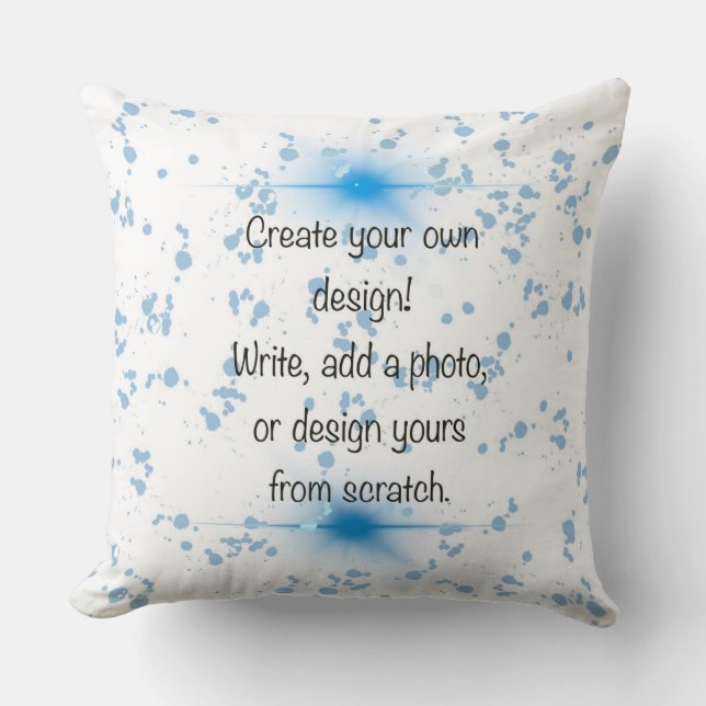 Create Your Own Design & Photo Unique Decor Gift  Throw Pillow (Front)