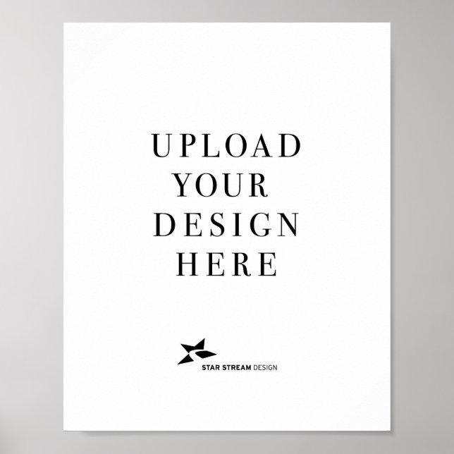 Create Your Own Design Portrait Poster (Front)