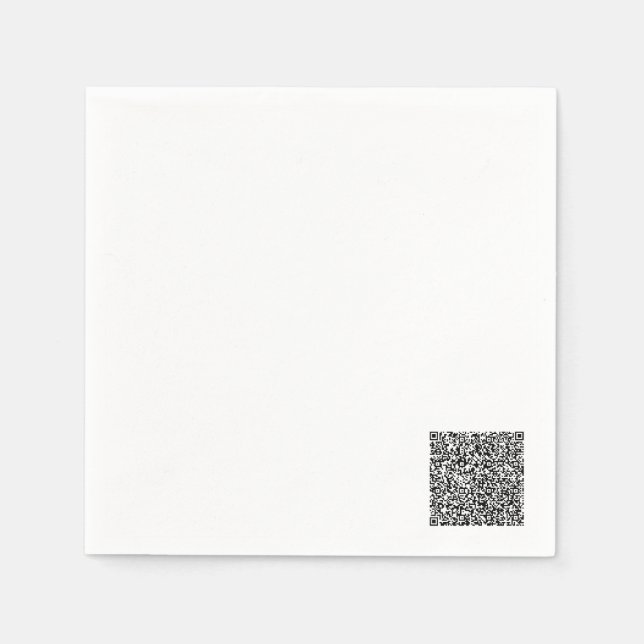 Create Your Own Design QR Code Napkins Example (Front)