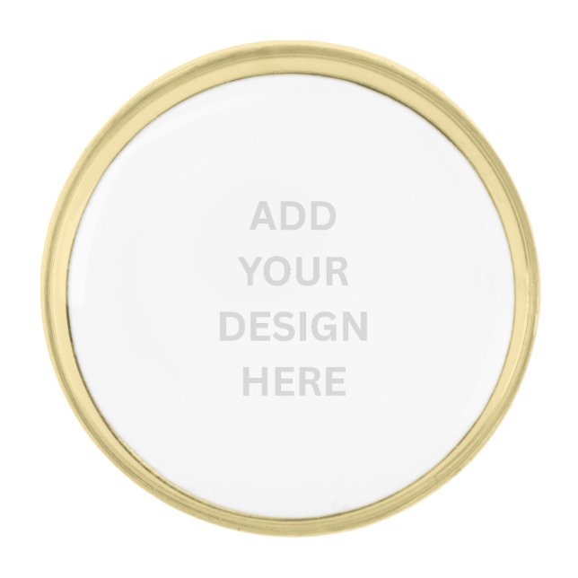 Create Your Own Design Small Round Lapel Pin (Front)