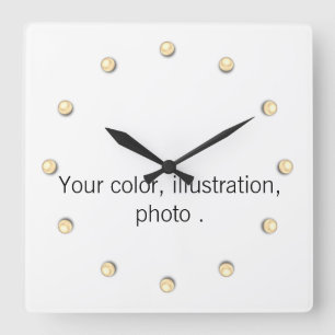 Create your own design square wall clock