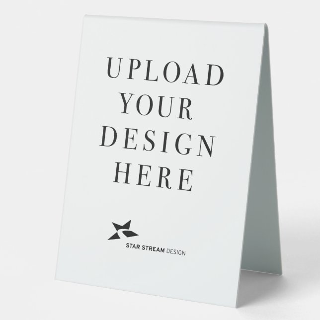 Create Your Own Design Table Tent (Front)