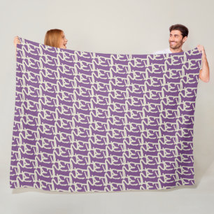 Create your Own Design using your Initials Fleece Blanket