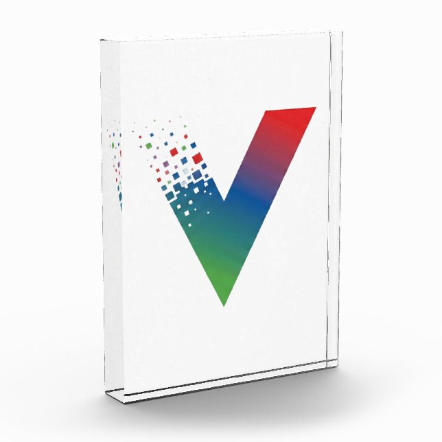 Create Your Own Design Vertical Block Award (Left)