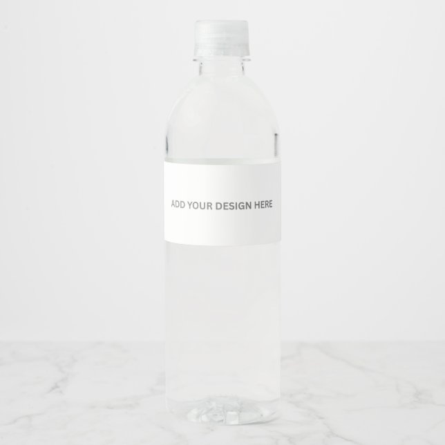Create Your Own Design Water Bottle Label (Front)