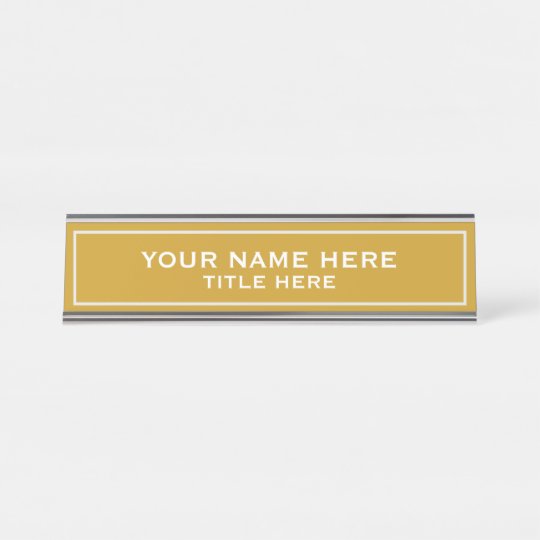 Create Your Own Desk Name Plate Zazzle Com