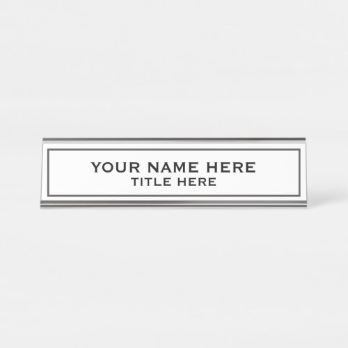 Create your own desk name plate