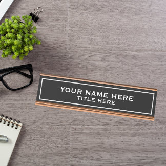 Create your own desk name plate