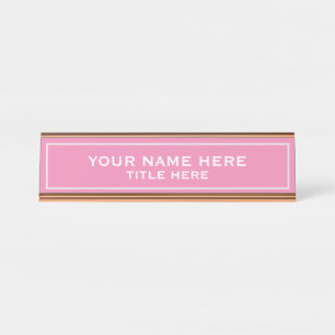 Create your own desk name plate