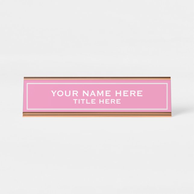 Create your own desk name plate (Front)