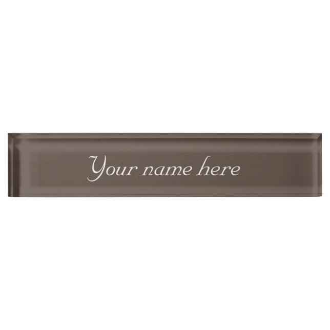 Create your own desk name plate (Front)