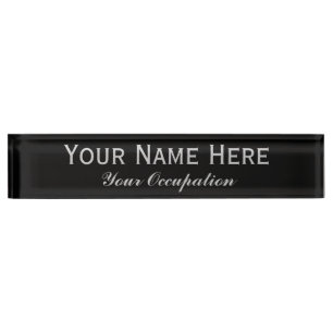 Create Your Own Desk Name Plate