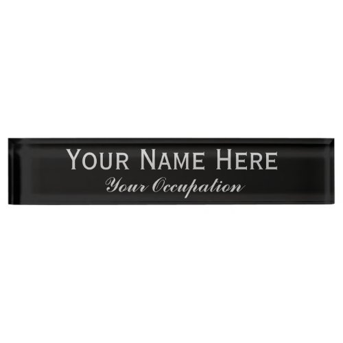 Create Your Own Desk Name Plate
