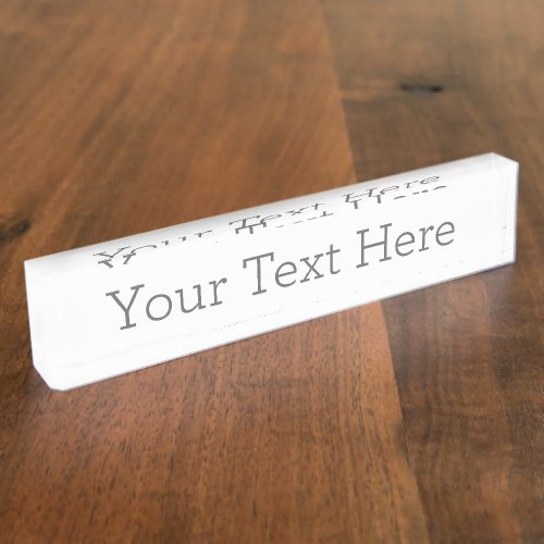 Create Your Own Desk Nameplate