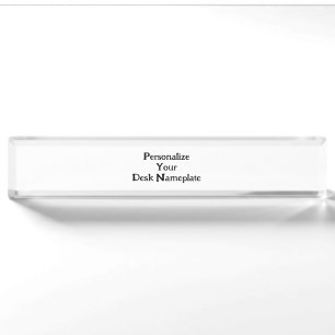 Create Your Own Desk Nameplate