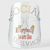 Create Your Own Difficult Situation Socialdistance Face Shield (Front)