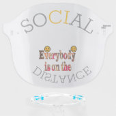 Create Your Own Difficult Situation Socialdistance Face Shield (Front w/Glasses)