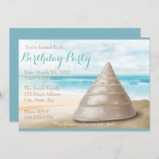 Create Your Own Dinner Party Invitation (Front/Back)