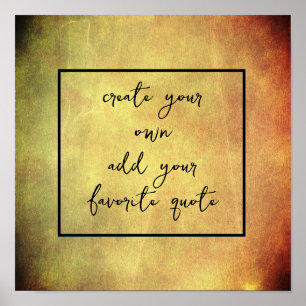 create your own distressed texture add text poster