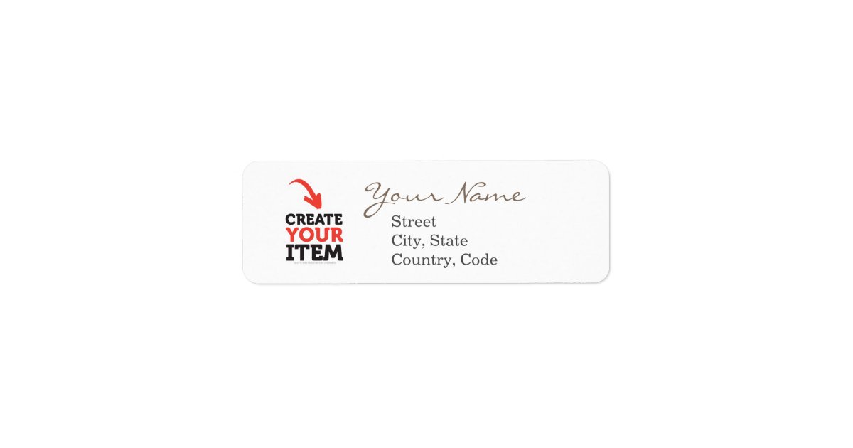 CreateyourOwn DIY Address Labels Editable Custom Zazzle