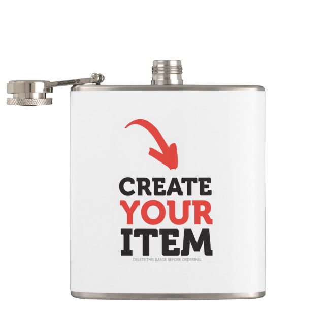 CREATE-YOUR-OWN DIY Custom design bachelorette Flask (Opened)