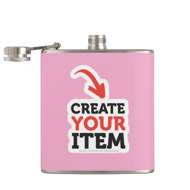 CREATE-YOUR-OWN DIY Custom design bachelorette Flask (Opened)