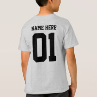 CREATE-YOUR-OWN DIY Custom design Boys Team Number